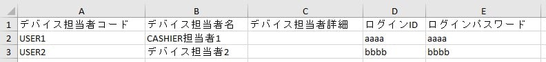 デバイス担当者設定（POSチャネル）8