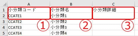 小分類一括取得3